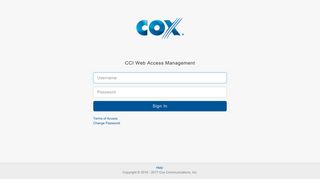 Cox Communications: Login