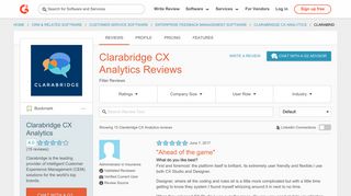 Clarabridge CX Analytics Reviews 2018 | G2 Crowd