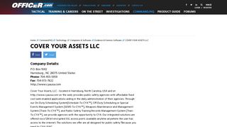 COVER YOUR ASSETS LLC - Officer