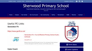 Sherwood Primary School: Useful PE Links