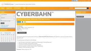 Cyberbahn Workshops: Nationwide PPSA Best Practices | Canada ...
