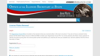 License Plates Renewal - Illinois Secretary of State