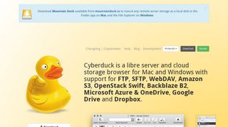 Cyberduck | Libre server and cloud storage browser for Mac and ...
