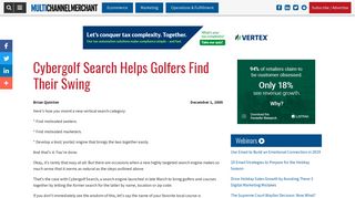 Cybergolf Search Helps Golfers Find Their Swing - Multichannel ...