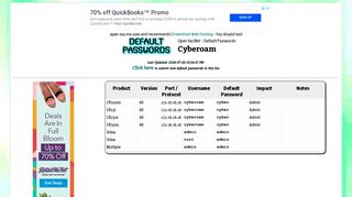 Cyberoam default passwords :: Open Sez Me!