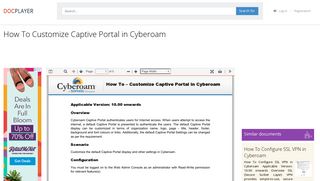 How To Customize Captive Portal in Cyberoam - PDF - DocPlayer.net