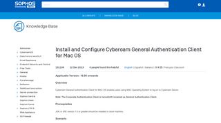 Install and Configure Cyberoam General Authentication Client for ...