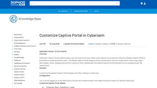 Customize Captive Portal in Cyberoam - Sophos Community