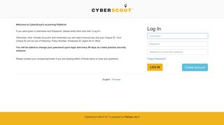 CyberScout - Log In