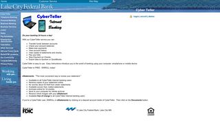 Cyber Teller - Lake City Federal Bank
