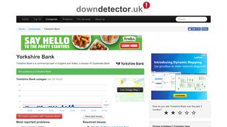 Yorkshire Bank down? Current problems and issues | Downdetector