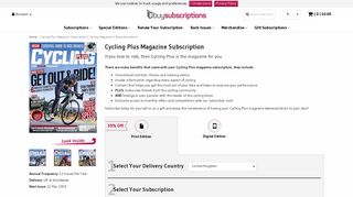 Cycling Plus Magazine Subscription | Cycling Magazines ...