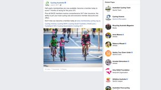 Half yearly memberships are now... - Cycling Australia | Facebook