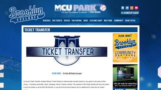 brooklyncyclones.com: Ticket Transfer