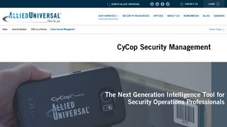 CyCop Security Management - Allied Universal