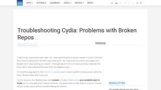 Troubleshooting Cydia: Problems with Broken Repos - iDownloadBlog