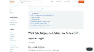 Cyfe - Integration Help & Support | Zapier