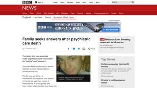 Family seeks answers after psychiatric care death - BBC News