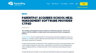 ParentPay acquires school meal management software provider Cypad