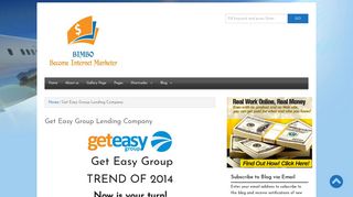 Get Easy Group Lending Company : Make money online, forget the rest.