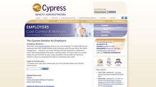 Employer Login | Cypress Benefit Administrators