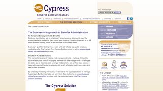 The Cypress Solution | Cypress Benefit Administrators