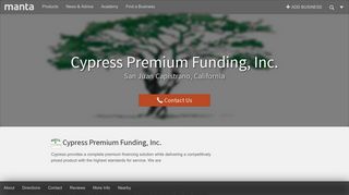Cypress Premium Funding, Inc. - San Juan Capistrano, CA - Insurance ...