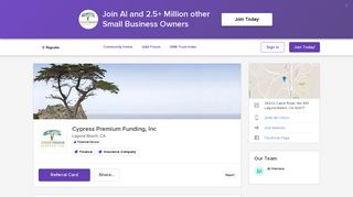 Cypress Premium Funding, Inc - Laguna Beach, CA - Alignable