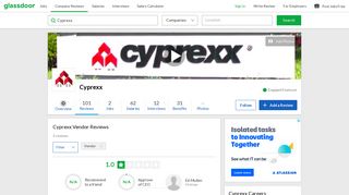 Cyprexx Vendor Reviews | Glassdoor