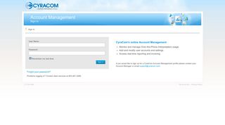 Account Management - CyraCom