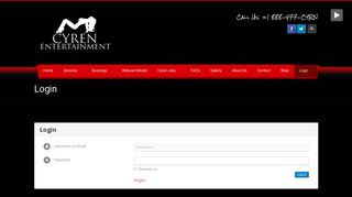 Login | Cyren Entertainment