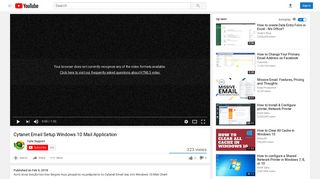 Cytanet Email Setup Windows 10 Mail Application - YouTube