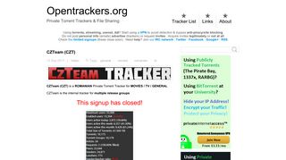 CZTeam (CZT) - Private Torrent Trackers & File Sharing