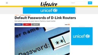 Need the Default Password of Your D-Link Router? - Lifewire
