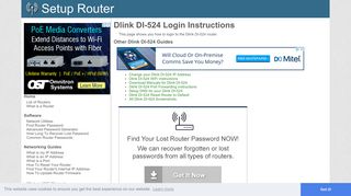 How to Login to the Dlink DI-524 - SetupRouter