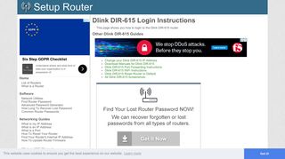 Login to Dlink DIR-615 Router - SetupRouter