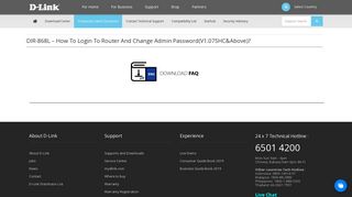 DIR-868L - How to login to router and change ... - D-Link - Singapore