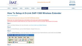 How To Setup A D-Link DAP-1360 Wireless Extender - iSAT
