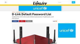D-Link Default Password List (Updated January 2019) - Lifewire