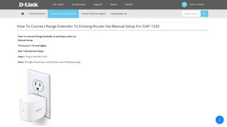 How To connect Range Extender to existing router via Manual setup ...