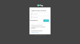 D-Pay | eCommerce - Login
