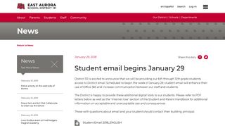 District 131 - Student email begins January 29