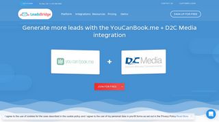 Generate more leads with the YouCanBook.me + D2C Media integration