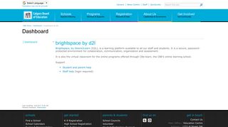 brightspace by d2l - Dashboard - CBE