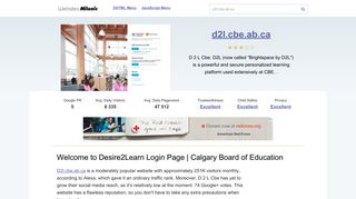 D2l.cbe.ab.ca website. Welcome to Desire2Learn Login Page ...