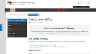 Desire2Learn (D2L) | Office of Information Technology