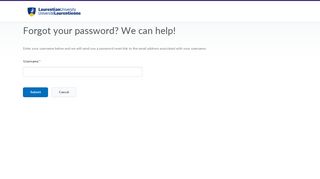 Forgot your password? We can help! - Laurentian University ...