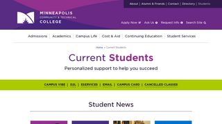 Current Students | Minneapolis Community & Technical College