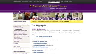 D2L Brightspace - Minnesota State University, Mankato