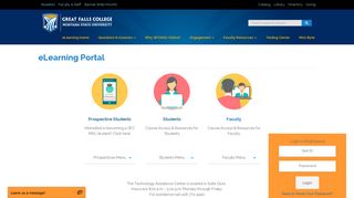 eLearning Portal - eLearning | Great Falls College MSU